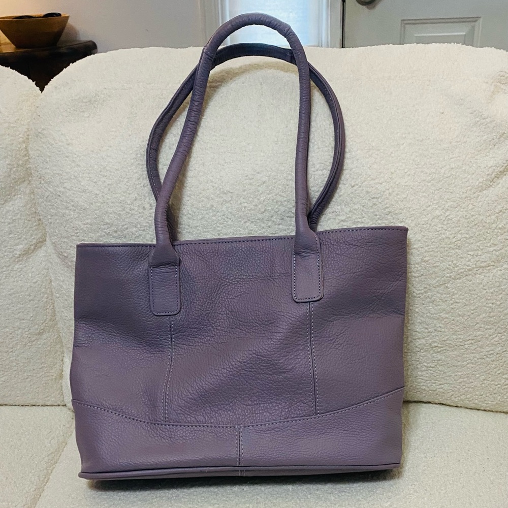 Nwot Ameri Leather Leather Lavender Puurse - image 1